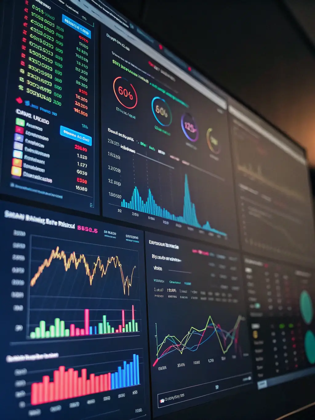 A dynamic graphic illustrating data analysis and reporting, showcasing how CenturyAutomations provides insights to optimize digital marketing strategies for clients.