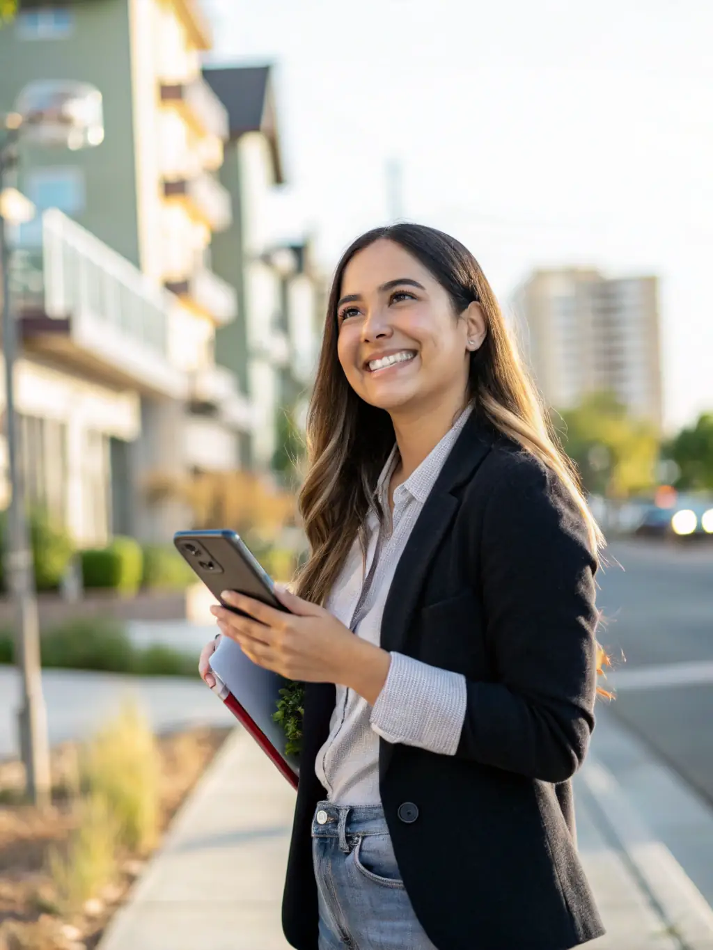 A real estate agent using an AI chat system to showcase properties and answer inquiries from potential buyers in the real estate industry.