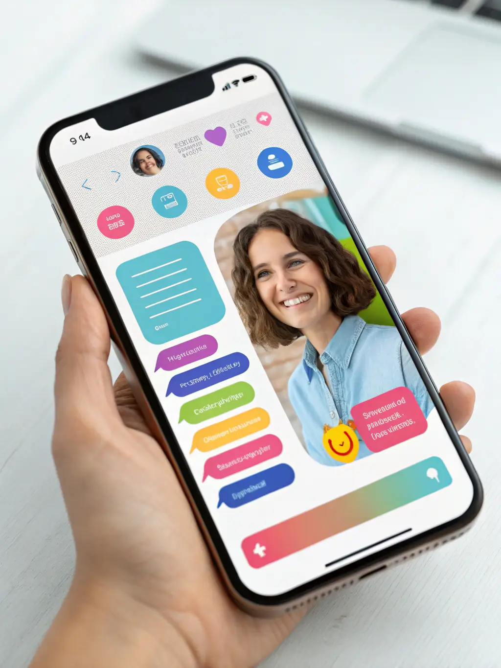 Customer interacting with a support chatbot on a mobile device, receiving instant assistance, demonstrating CenturyAutomations' Support Bot.